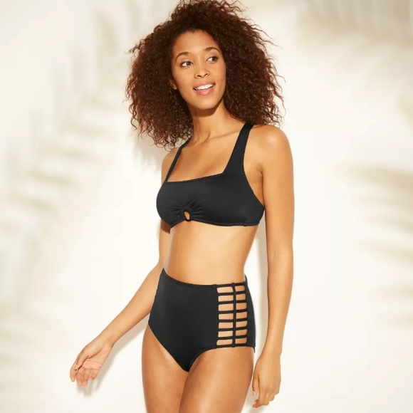 Beach High Waist Swimsuit Bottoms. - Picture 1 of 4